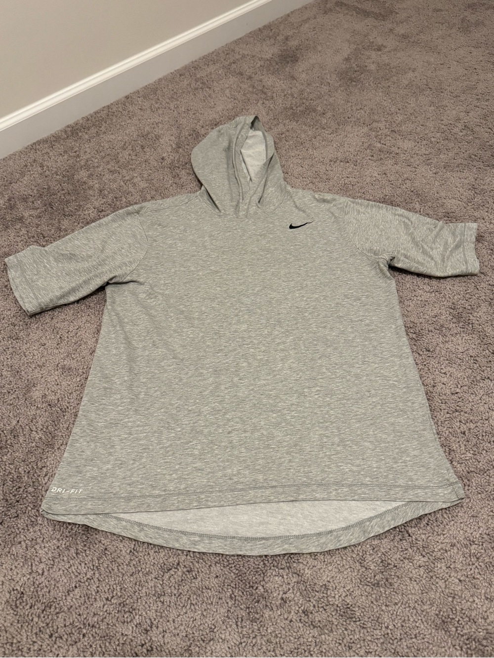 Nike short sleeve dri fit hoodie